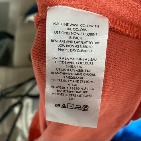 Pilcro Anthropologie Coral Ribbed Tank Top Size Small