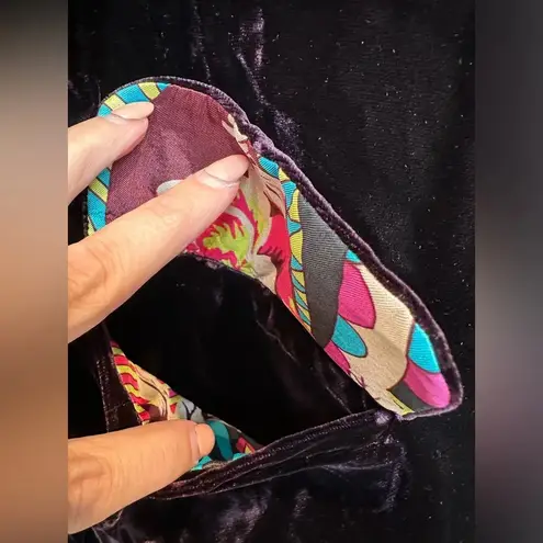 Escada Sport Dark Plum Purple Crushed Velvet Blazer Jacket EU Size 34 US Small S