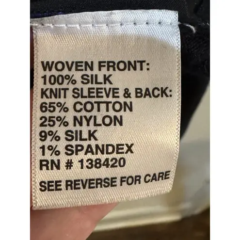 Carlisle Collection Lightweight Silk Sweater Equestrian Horse Size XXL Royal - Image 6