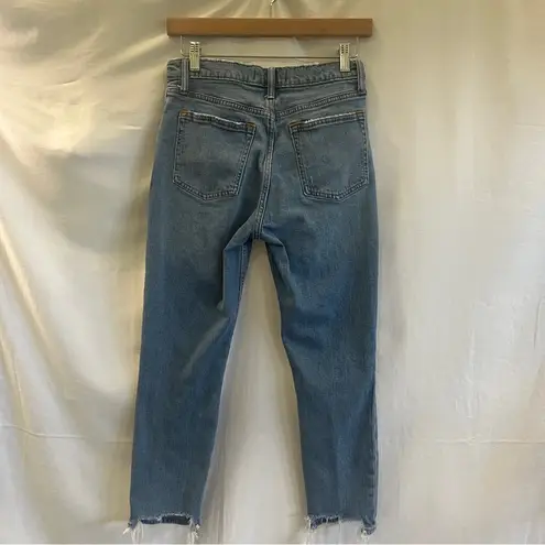 Abercrombie & Fitch  The Skinny High Rise Denim Jeans Womens Size 4 Short Raw Hem