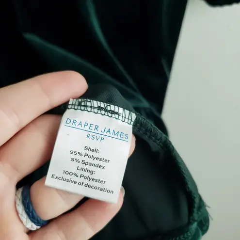 Draper James RSVP Long Sleeve Bow Velvet Dress