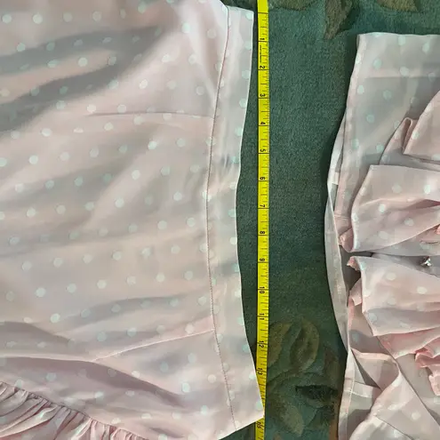 Comino Couture Pink ruffle skirt and crop top set