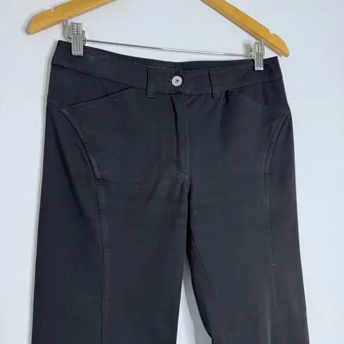 Max Mara Weekend Black Cotton Stretch Pants – Size 6 US (42 IT)