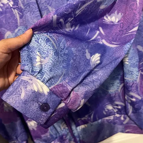 Anthony Richards vintage purple long sleeve shirt measurements in pictures Size undefined