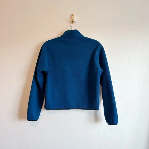 Woolrich | 90s Vintage Malden Mills Polar Fleece Full Zip Jacket Cropped Blue
