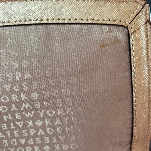 Kate Spade  Greer Laurel Way Rose Gold Crossbody with 14k gold plated hardware