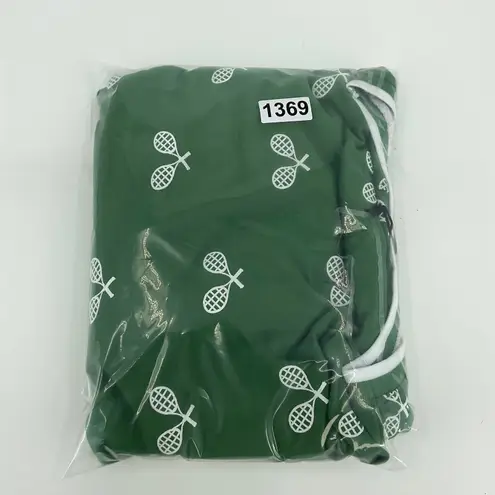 Jane + Delancey Green Tennis Racket Print Sweatshirt Women's Plus Size 2X