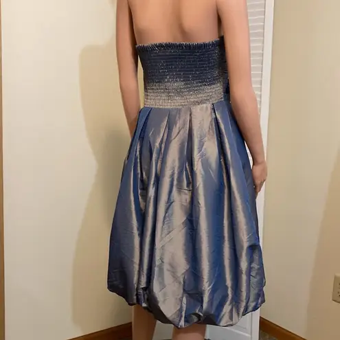 Forever 21 NWT Twenty One metallic Party dress size Small strapless sweetheart poof