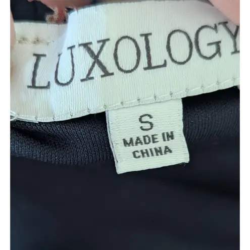 Luxology Paisley Print Maxi Dress S Pink Navy Tiered Off Shoulder/V-Neck Ruffle