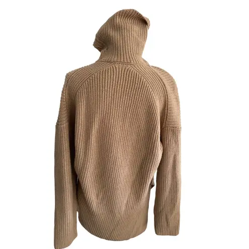 WAYF Camel Knit Turtleneck Long Sleeve Tunic Sweater Size Small