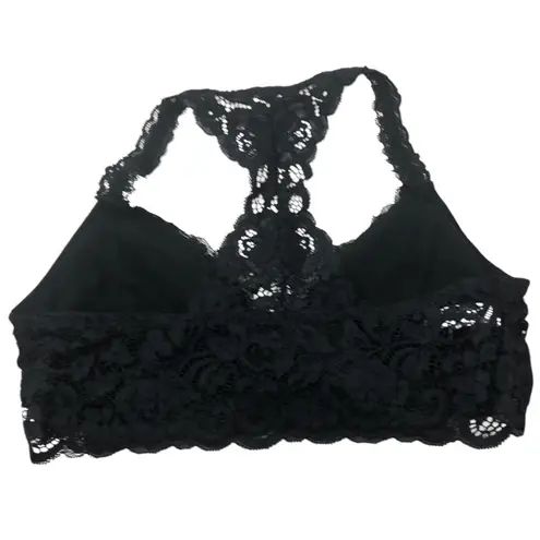Xhilaration  Racerback Bralette Black Lace Pullover Padded Bra thumbnail 4