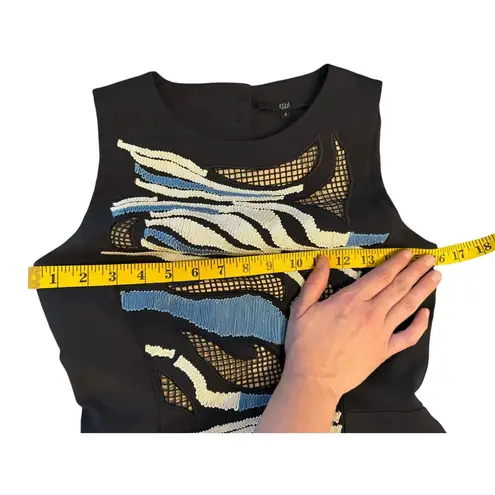 Tibi Baja Embroidered Cutout Dress- Size 4