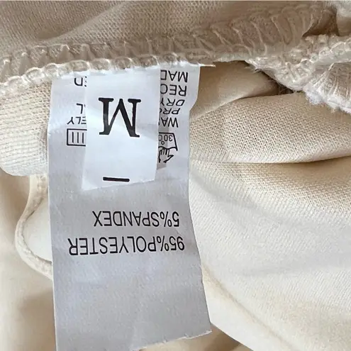 Cream Sleeveless Jumpsuit Romper Size Medium