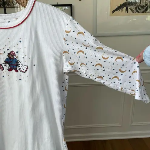 Vintage 90s Basic Editions Nightgown Sleep Tshirt Pajamas Teddy Bear OSFM White Size undefined