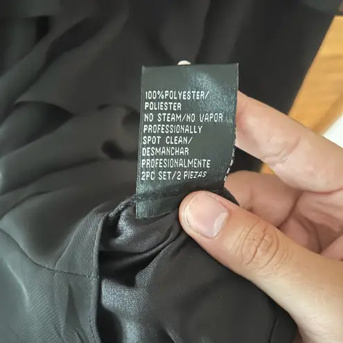 S.L Fashions Women’s Black Ruffle Midi Casual Dress Sz 6P