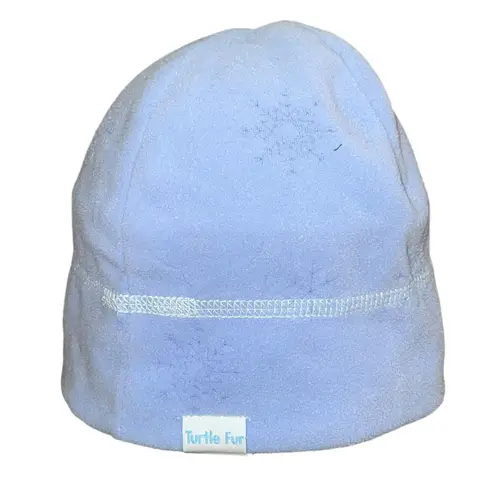 Turtle Fur OS Baby Blue Snowflake Beanie Hat Skull Cap Ski Unisex Cozy Headwear