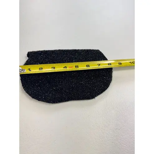 Vintage Walborg Beaded Evening Bag, Clutch Made in Belgium, Handbag Black