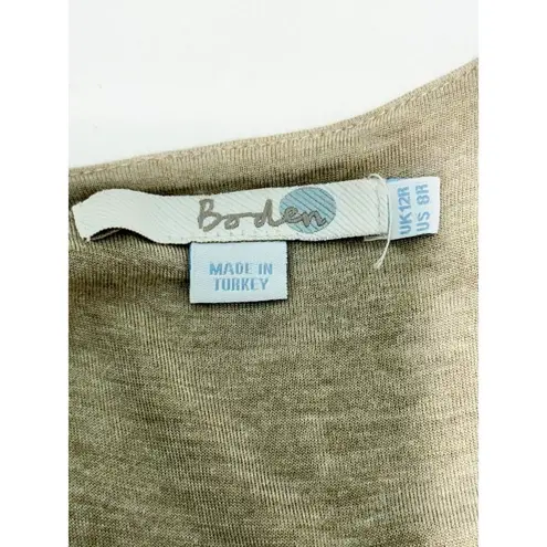 Boden Women's Scoop Neckline Sheath Dress Beige Navy Blue Two