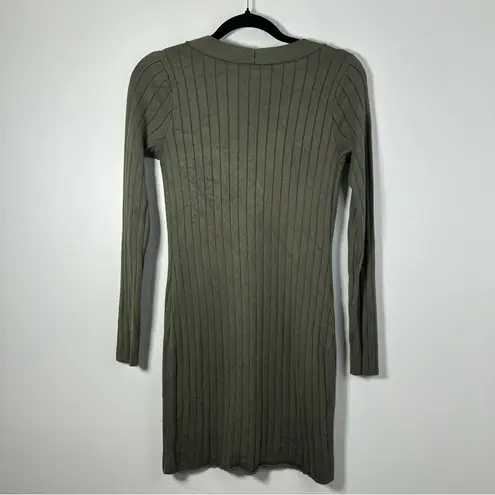 Abercrombie & Fitch  Women’s Long Sleeve Button Up Fitted Dress Size S thumbnail 2