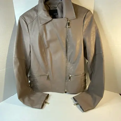 a.n.a  Moto Jacket Taupe. Faux leather size Small