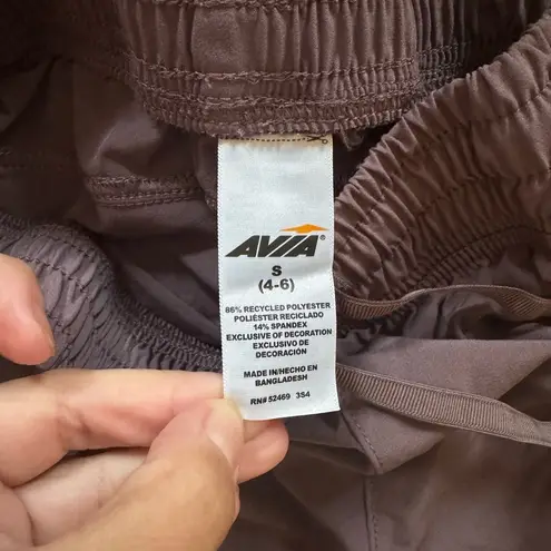 Avia Women’s dark purple athletic pull on drawstring cargo shorts Small