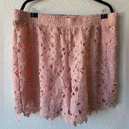 Lane Bryant  Pink Lace shorts, size 18/20