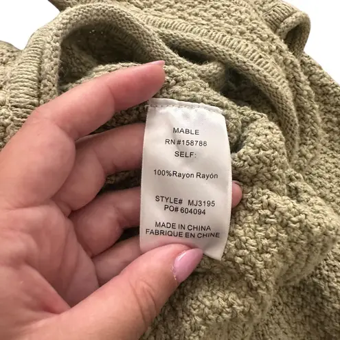 MABLE Knit Relaxed Jumpsuit Light Green Large