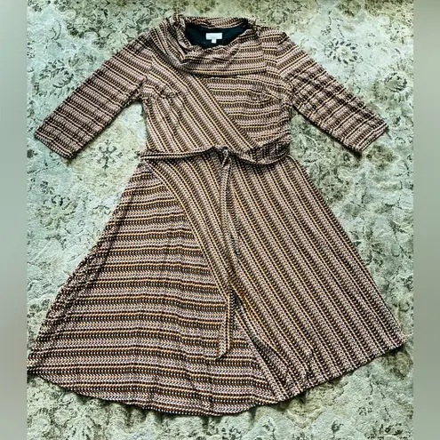 ELEGANT PRACTICAL MIDI DRESS 🌻🌻🌻 Brown Size 2X