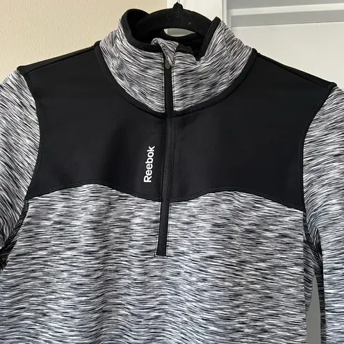 Reebok Black and White 1/4 Zip Jacket