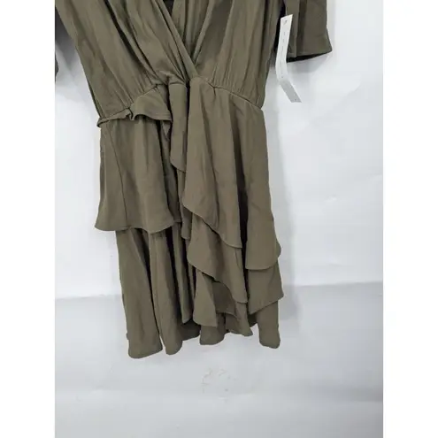 Flynn Skye Jolie Mini Dress Women M Hunter Green NEW $182 Retail Preppy Bohemian