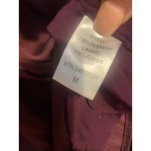 C'ISA Tie Back Babydoll Mini Dress GOTH WHIMSY FAIRY GRUNGE Size Medium M Plum Purple