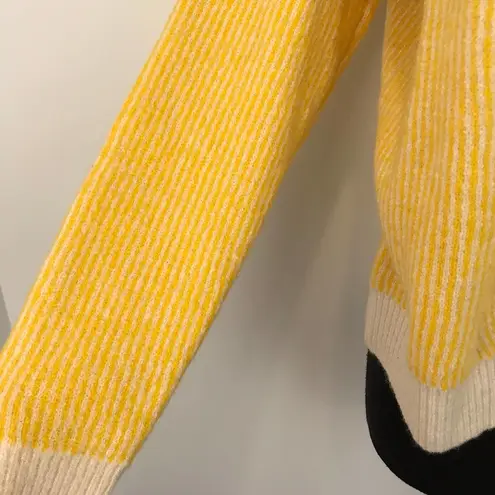 FRNCH NWT Paris Striped Mock Neck Pullover Sweater Size Small/Medium