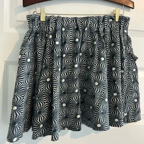 Free People  So Much Sun Skirt Blue Cream Size M