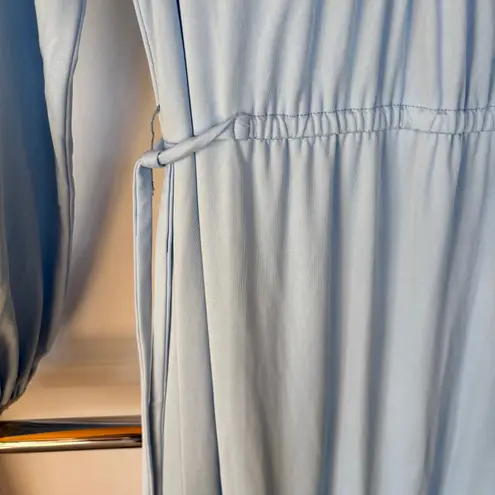 Vintage Prairie Blue Maxi Dress Lace Tiered Western Pioneer Cottage Modest Folk