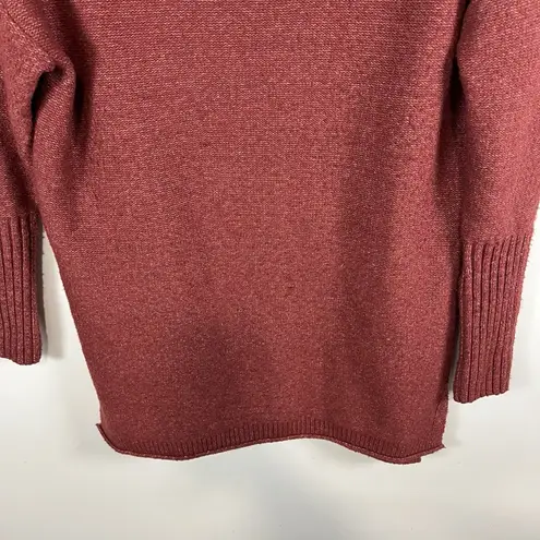 Pilcro and the Letterpress PILCRO Anthropologie Oversized Long Sleeve Sweater Burgundy Women’s Size Small
