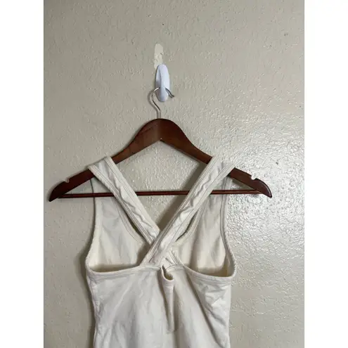 ARQ Cleo Leo Bodysuit in Cream Womans Large