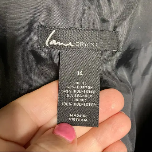 Lane Bryant  black blazer women’s size 14 professional business trendy modern