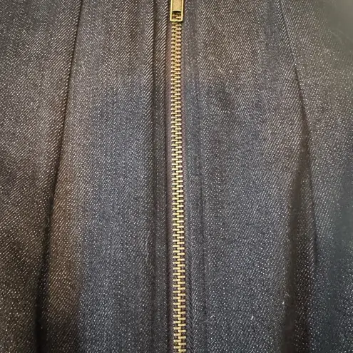 Urban Renewal Blue Midi Pencil Skirt with Slit for Work