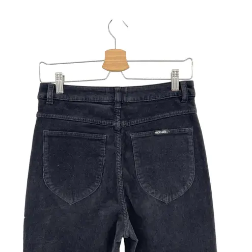 Rolla's Dusters Corduroy Pants Straight Leg High Waist Cords Black Size 29