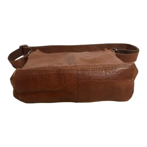 Spikes & Sparrow Brown Leather Shoulder Bag Purse Medium Crossbody 13”H x 11”L