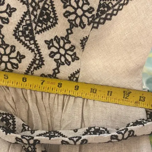 PatBo EMBROIDERY MAXI DRESS sz 2 Tan