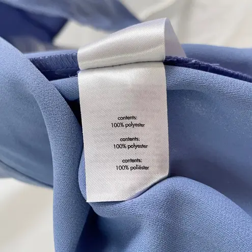 We Wore What New Cowl Neck Satin Slip Midi Dress Slate Blue Size 2