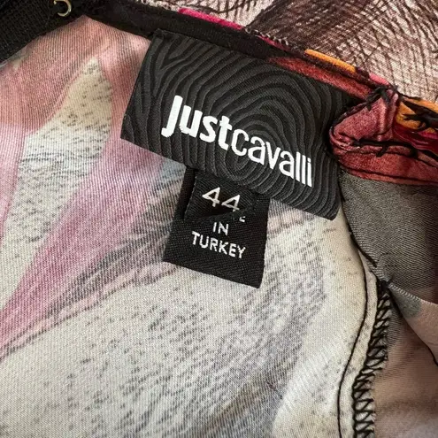 Just Cavalli Cape Sleeve Keyhole Dress Size 44IT Medium