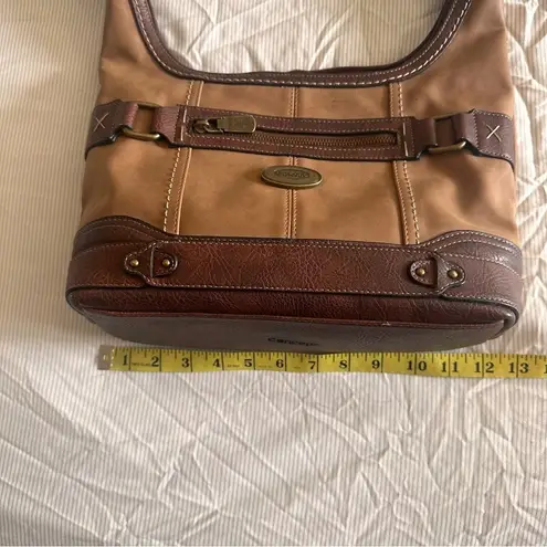 Concept Plattsburg Hobo Bag Saddle Chocolate Vegan Leather Brown