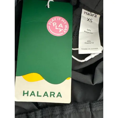 Halara Mid Rise Elastic Waistband Drawstring Ruched Side Pocket Casual Shorts 3"