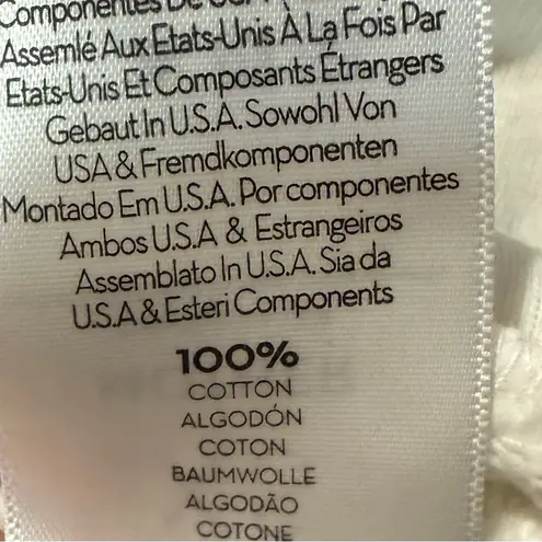 MOTHER Denim Drop Square Racing Graphic Cotton White Crewneck Sweatshirt XS