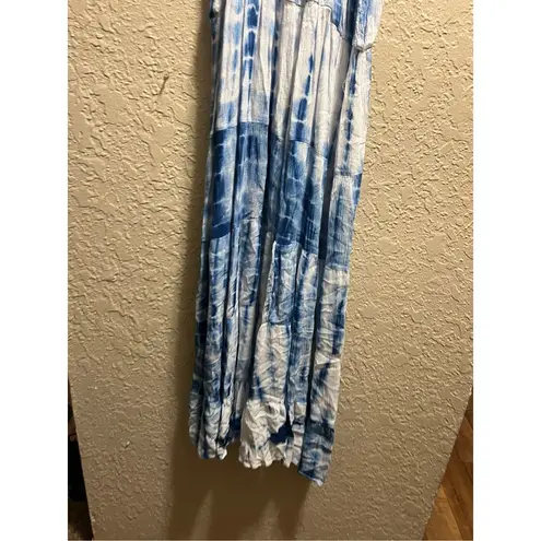 Young USA Blue And White Tie Dye Sundress Woman’s Size Small