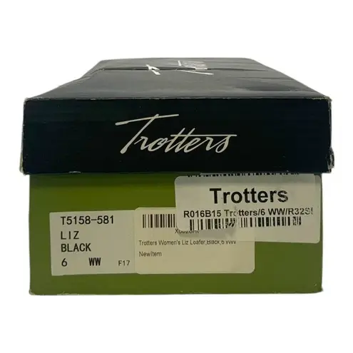 Trotters Liz Loafer Black Tumbled Leather US Women's 6 WW