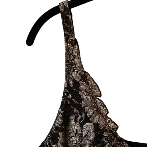 Oscar de la Renta Lace Cami Top Y2K Fairy Whimsy Boho Romantic Size Large