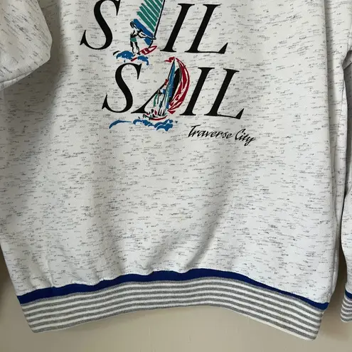 Gear for Sports Vintage  SAIL SAIL SAIL Traverse City Crewneck Sweatshirt Size M